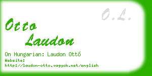 otto laudon business card
